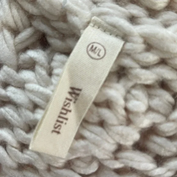WISHLIST KNITTED CARDIGAN IN IVORY, cozy grandma core chic aesthetic Size M/L - Picture 4 of 8